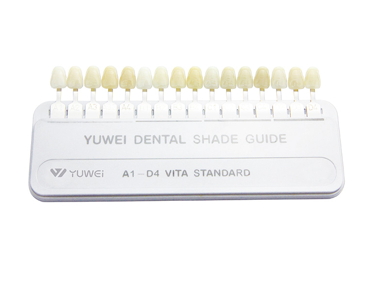 Yuwei resin dental color chart