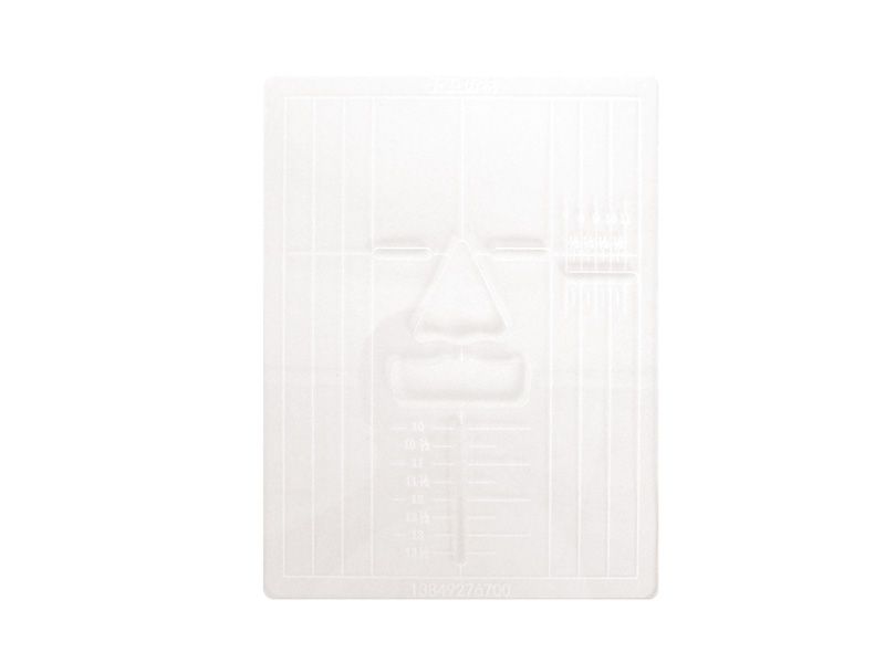 Facial measuring ruler