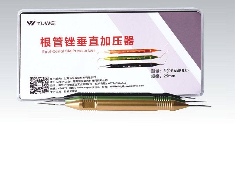 Root canal file vertical pressure applicator