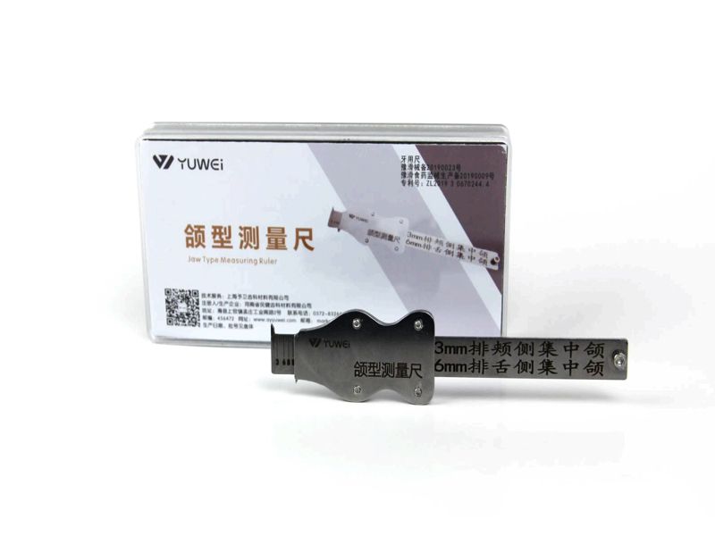 Jaw measuring ruler